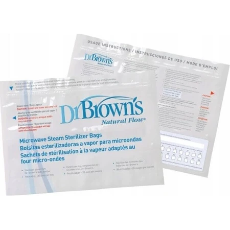 DR.BROWNS - Пакеты для стерилизации в микроволновой печи 1×5 шт, пакеты для стерилизации: цены и характеристики