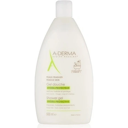 A-DERMA GEL DOUCHE HYDRA-PROTECTEUR 1×500 мл, зволожуючий гель для душу без мила: ціни та характеристики