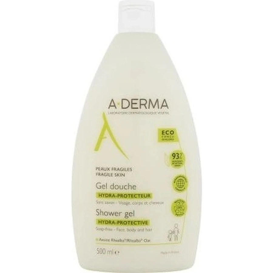 A-DERMA GEL DOUCHE HYDRA-PROTECTEUR 1×500 мл, зволожуючий гель для душу без мила: ціни та характеристики