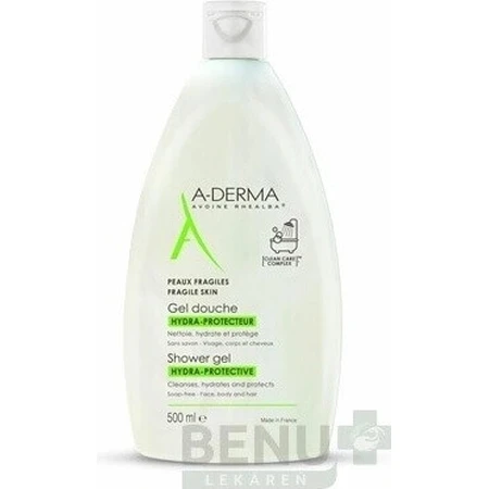 A-DERMA GEL DOUCHE HYDRA-PROTECTEUR 1×500 мл, зволожуючий гель для душу без мила: ціни та характеристики
