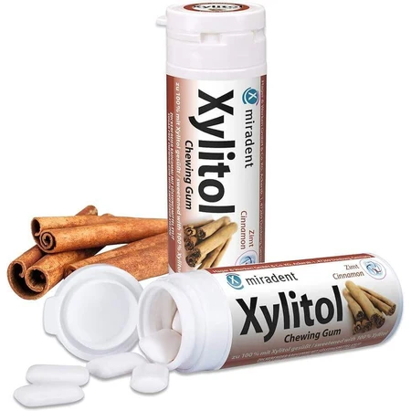 Жувальна гумка Hager & Werken Miradent Xylitol Cinnamon, 30 шт.: ціни та характеристики
