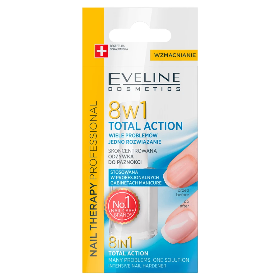 Eveline Nail Therapy Professional 8w1 Total Action Concentrated Nail Conditioner, 12 мл: цены и характеристики