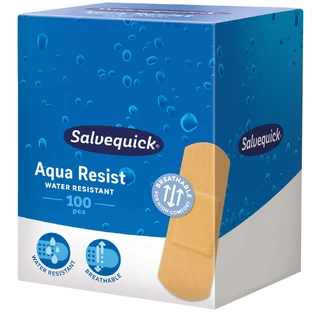 Водостойкие пластыри Salvequick Aqua Resist Размер S, 100 штук