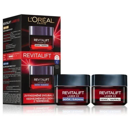 L'Oréal Paris Ревіталіфт Лазер подвійна упаковка денний і нічний крем 2 х 50 мл: ціни та характеристики