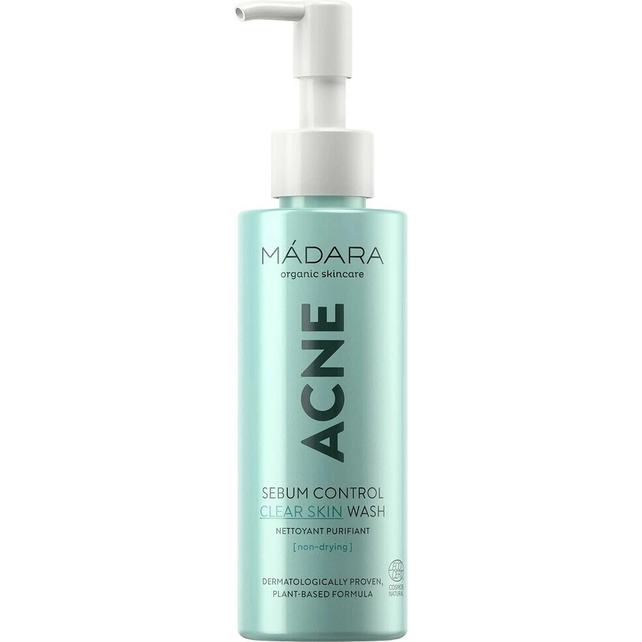 Mádara ACNE Sebum Control Гель для вмивання 1×140 мл, натуральна пінка для вмивання: ціни та характеристики