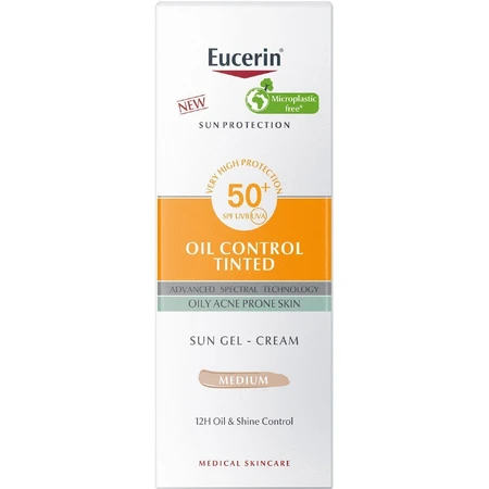 Eucerin Сонцезахисний гель для обличчя Dry Touch OIL CONTROL (середньо-темний) SPF 50+ 50 мл: ціни та характеристики