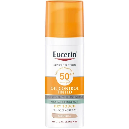 Eucerin Сонцезахисний гель для обличчя Dry Touch OIL CONTROL (середньо-темний) SPF 50+ 50 мл: ціни та характеристики