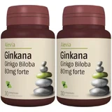 Гинкана Гинкго Билоба Форте 80 мг Alevia Ginkana Ginkgo Biloba Forte, 2 шт. по 30 таблеток