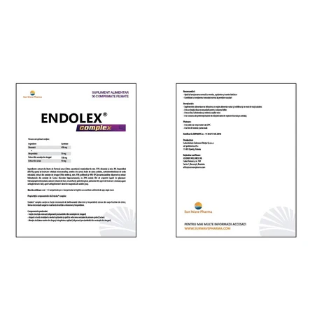 Ендолекс Комплекс Sun Wave Pharma Endolex Complex, 30 таблеток, вкритих плівковою оболонкою: ціни та характеристики