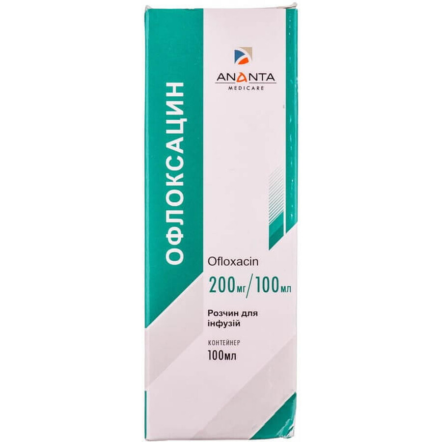 Офлоксацин р-н д/інф. 200 мг/100 мл контейнер 100 мл: ціни та характеристики