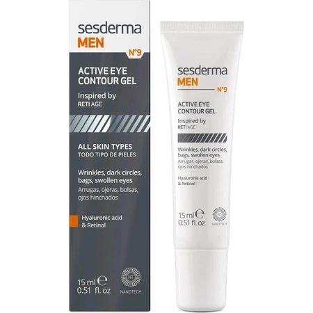 sesderma MEN ACTIVE Eye Gel 1×15 мл, гель для очей для чоловіків: ціни та характеристики