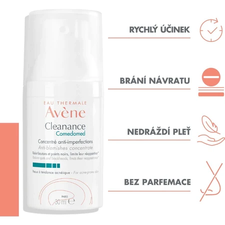 Avène Cleanance Comedomed Концентрированный уход для чувствительной кожи, склонной к акне 30 мл: цены и характеристики