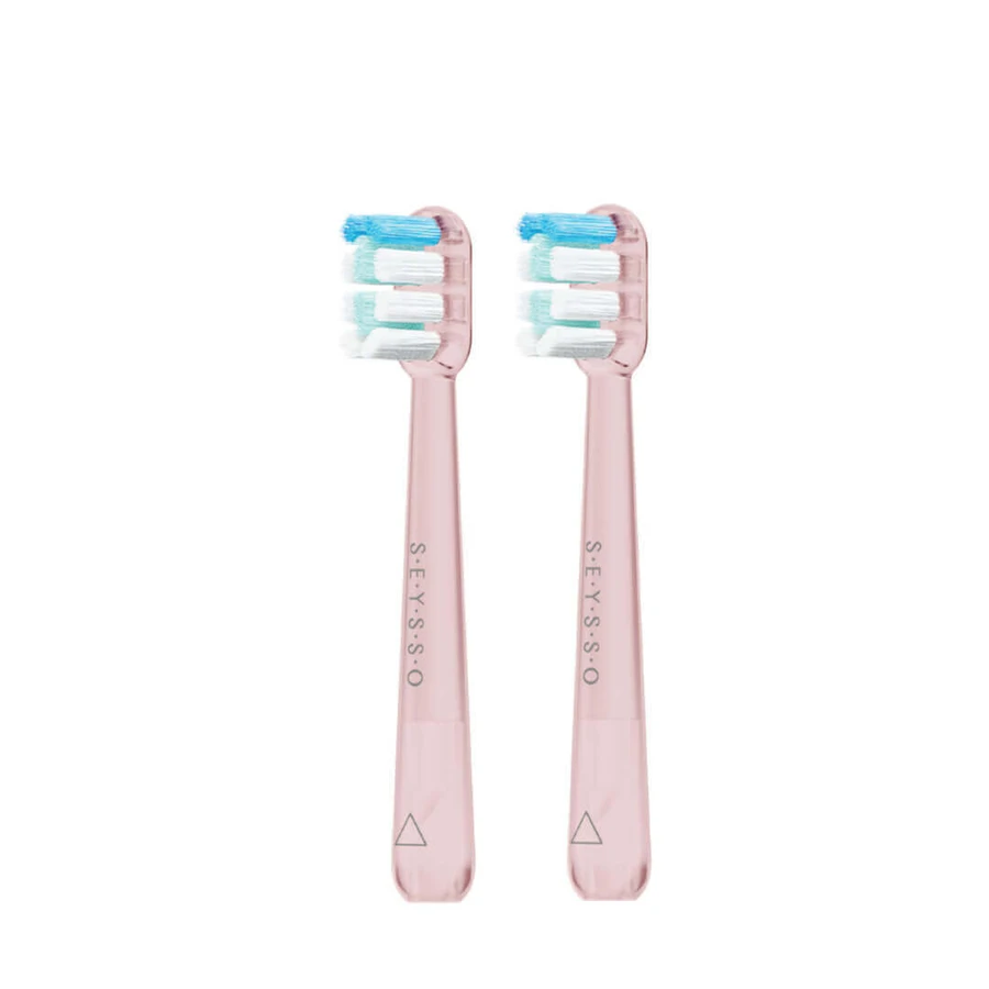 Seysso Deep Clean, змінні щетинки для звукової зубної щітки Junior, рожеві, 2 шт.: ціни та характеристики