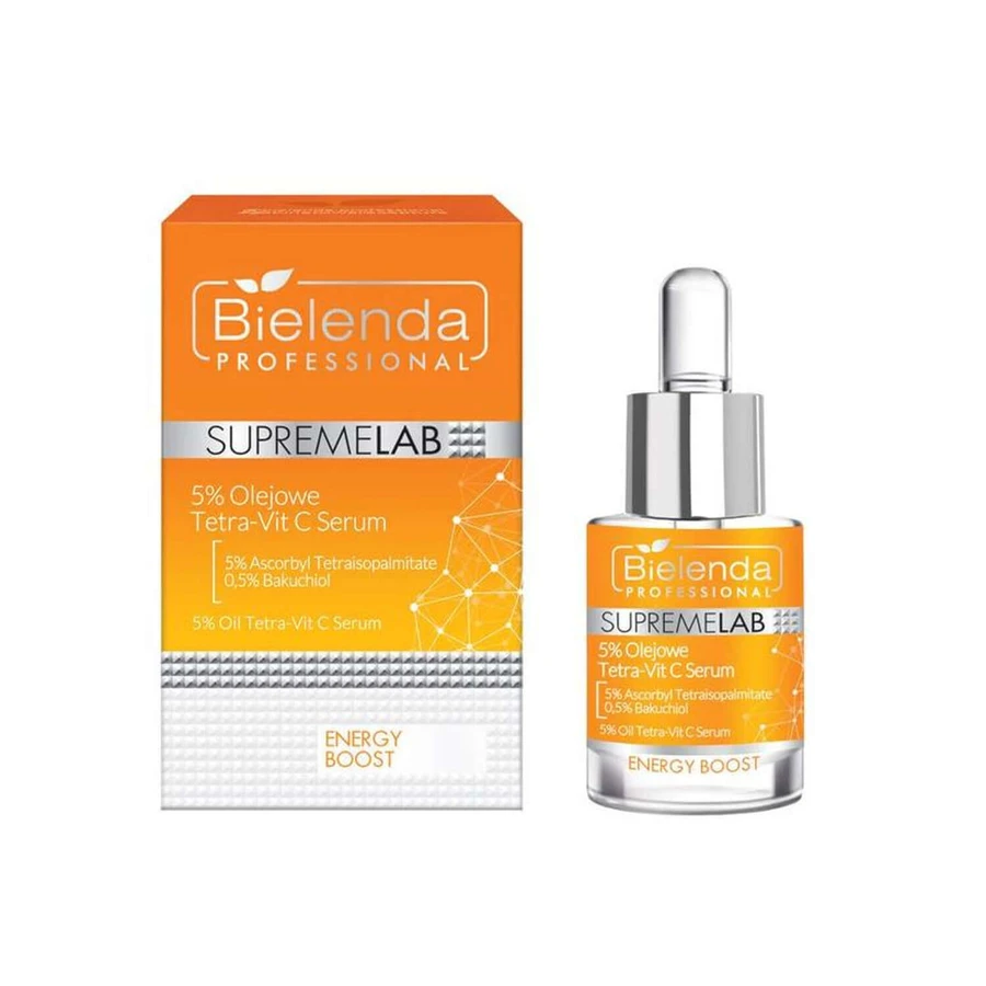 Сироватка Bielenda SupremeLab Energy Boost 5% олійна Tetra-Vit C, 15 мл: ціни та характеристики