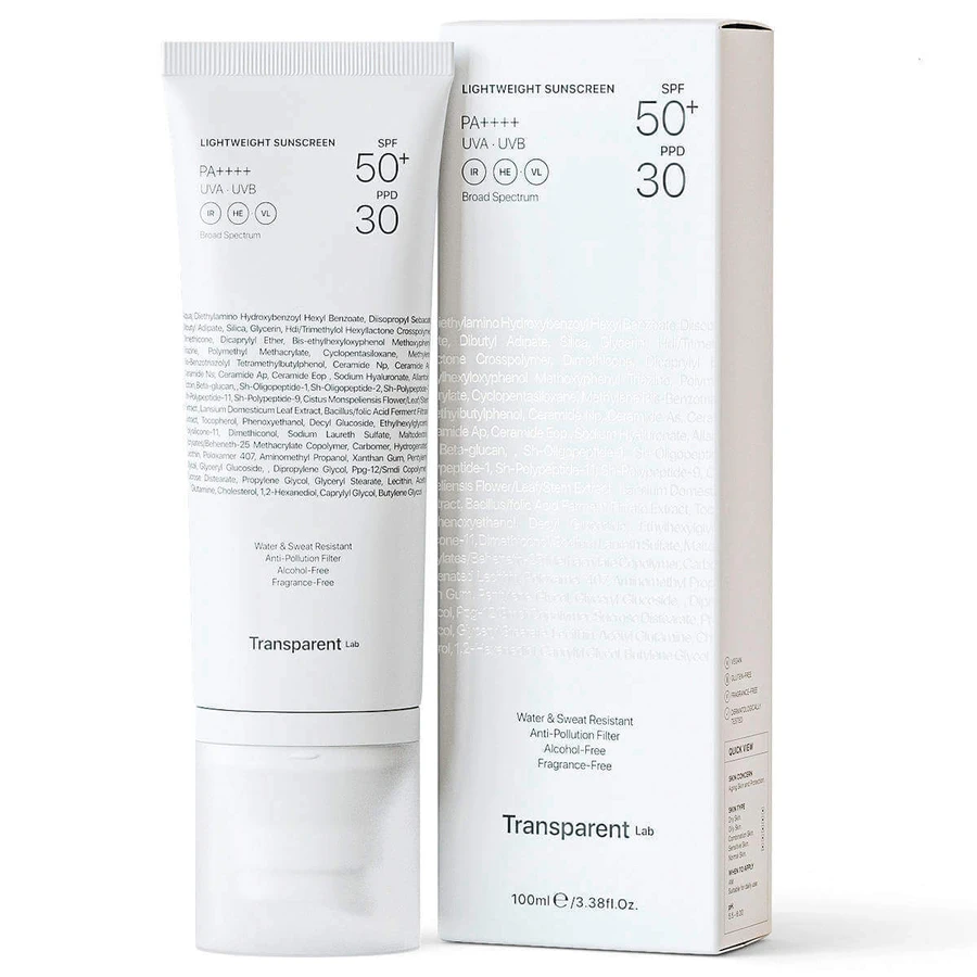 Солнцезащитный крем для лица Transparent Lab Lightweight Sunscreen SPF50+, 100 мл: цены и характеристики