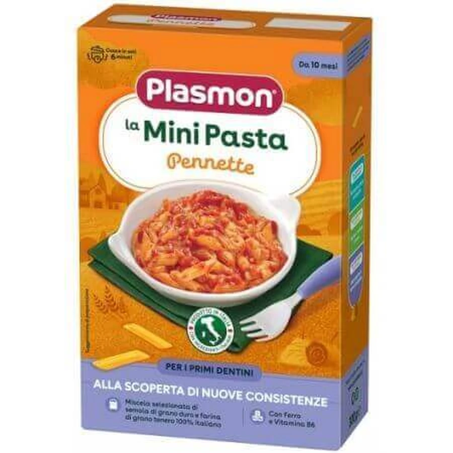 Макарони дитячі Pennette, +10 місяців, 300 г, Plasmon: ціни та характеристики