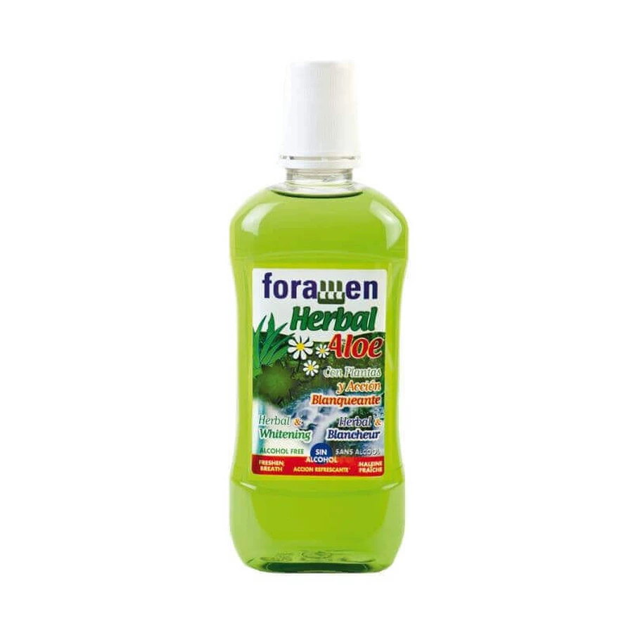 Ополіскувач для порожнини рота Foramen Herbal Aloe без вмісту спирту 500 мл -009: ціни та характеристики