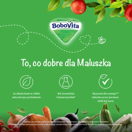 BoboVita Вечеря, індичка з овочами, після 8 місяців, 190 г: ціни та характеристики