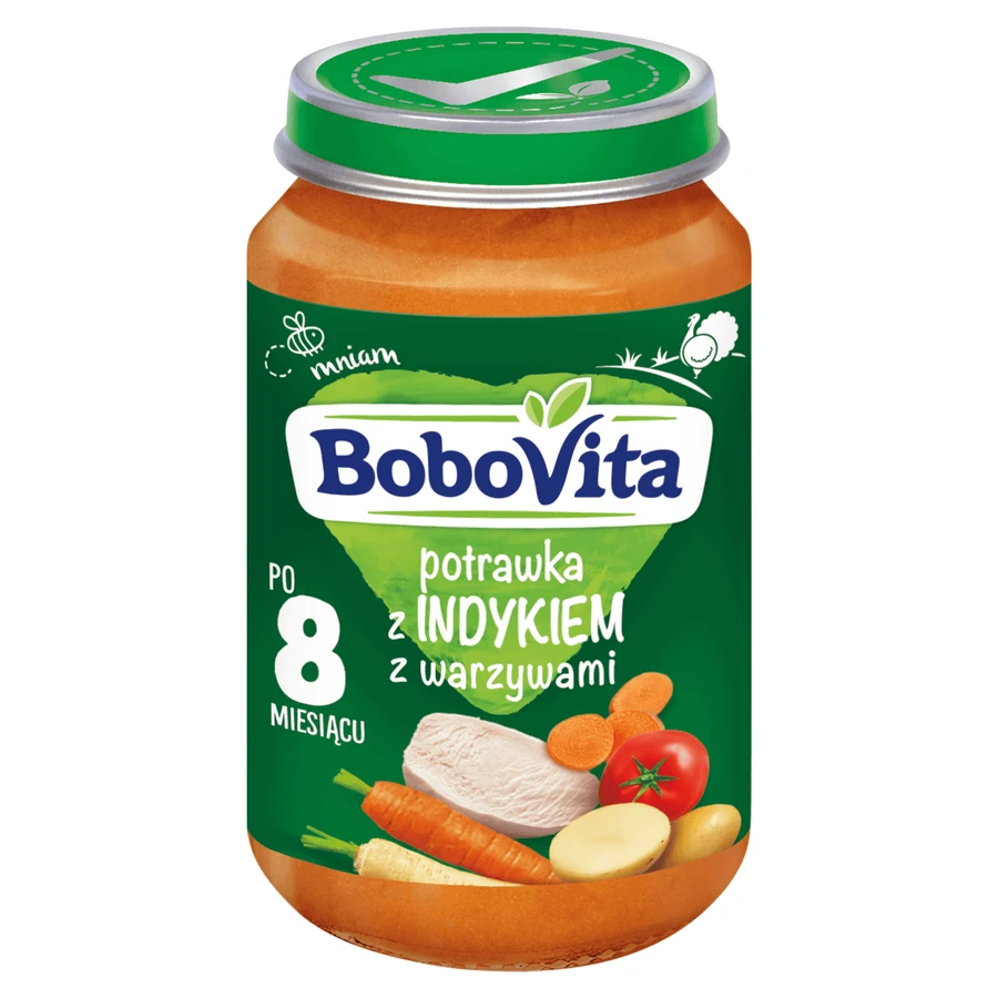 BoboVita Вечеря, індичка з овочами, після 8 місяців, 190 г: ціни та характеристики