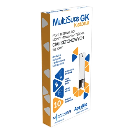MultiSure GK Ketone, тест-смужки для визначення рівня кетону в крові, 10 шт.: ціни та характеристики