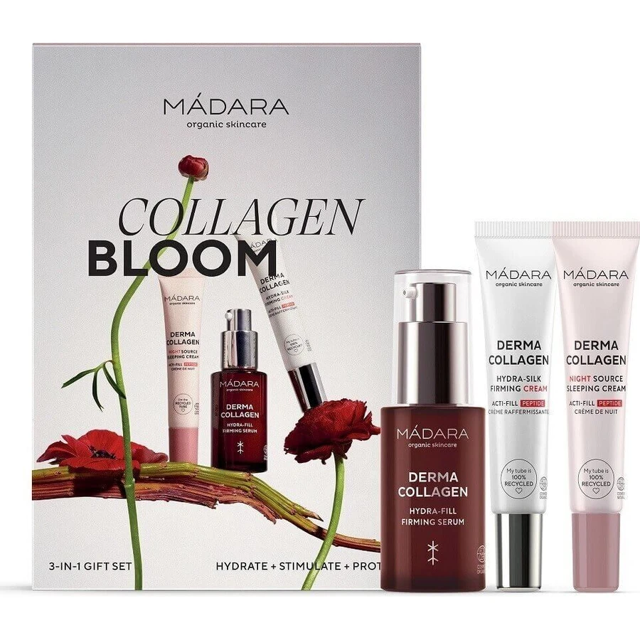 MÁDARA COLLAGEN BLOOM Набор для усиленной кожи 1×1шт, подарочный набор: цены и характеристики
