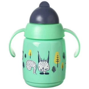 Чашка с соломинкой, + 6 месяцев, зеленая, Tommee Tippee