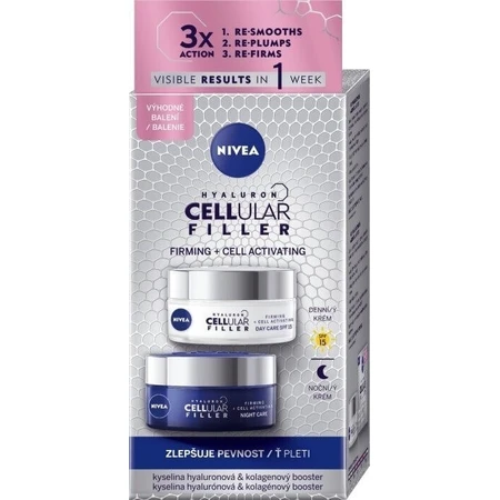 Nivea Дневной и ночной крем Cellular Expert Filler 2x50 мл 1×2x50 мл, крем для лица: цены и характеристики