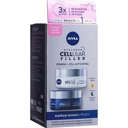 Nivea Дневной и ночной крем Cellular Expert Filler 2x50 мл 1×2x50 мл, крем для лица: цены и характеристики