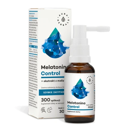 Aura Herbals Мелатонін Контроль + екстракт меліси, аерозоль, 30 мл: ціни та характеристики