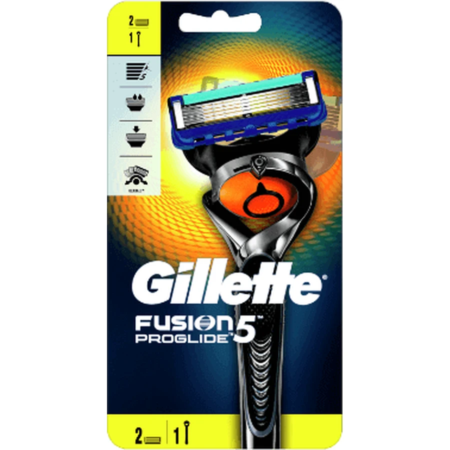 Бритва Gillette Fusion Proglide + 2 головки: ціни та характеристики