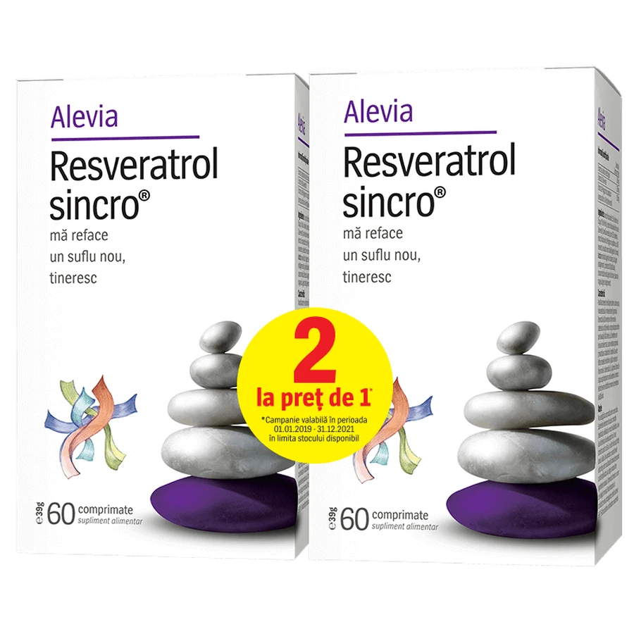 Ресвератрол Sincro, 60 таблеток, Алевія (1+1 за спеціальною ціною): ціни та характеристики