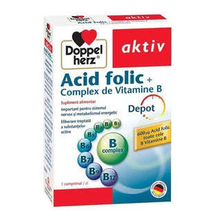 Комплекс Doppelherz Folic Acid Vitamin B Complex, 30 таблеток
