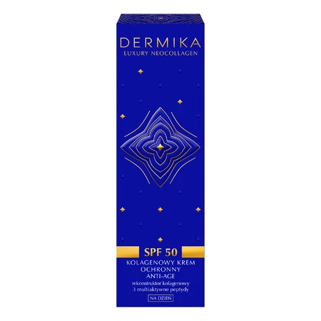 Dermika Luxury Neocollagen, коллагеновый защитный антивозрастной крем, дневной, SPF 50, 50 мл: цены и характеристики