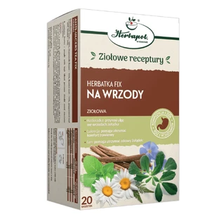 Herbapol Na Wrzody, травяной фиксирующий чай, 2 г x 20 пакетиков