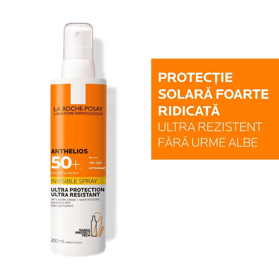 Спрей для тіла La Roche-Posay Anthelios Invisible Sun Protection Spray SPF 50+, 200 мл: ціни та характеристики