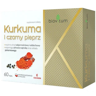Biovitum Куркума і чорний перець 60 капсул