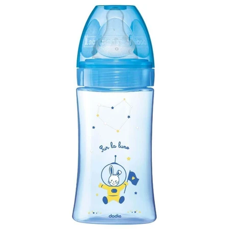 Пляшечка для запуску коліків "Космонавт", 270 мл, 0-6 місяців, Dodie: ціни та характеристики