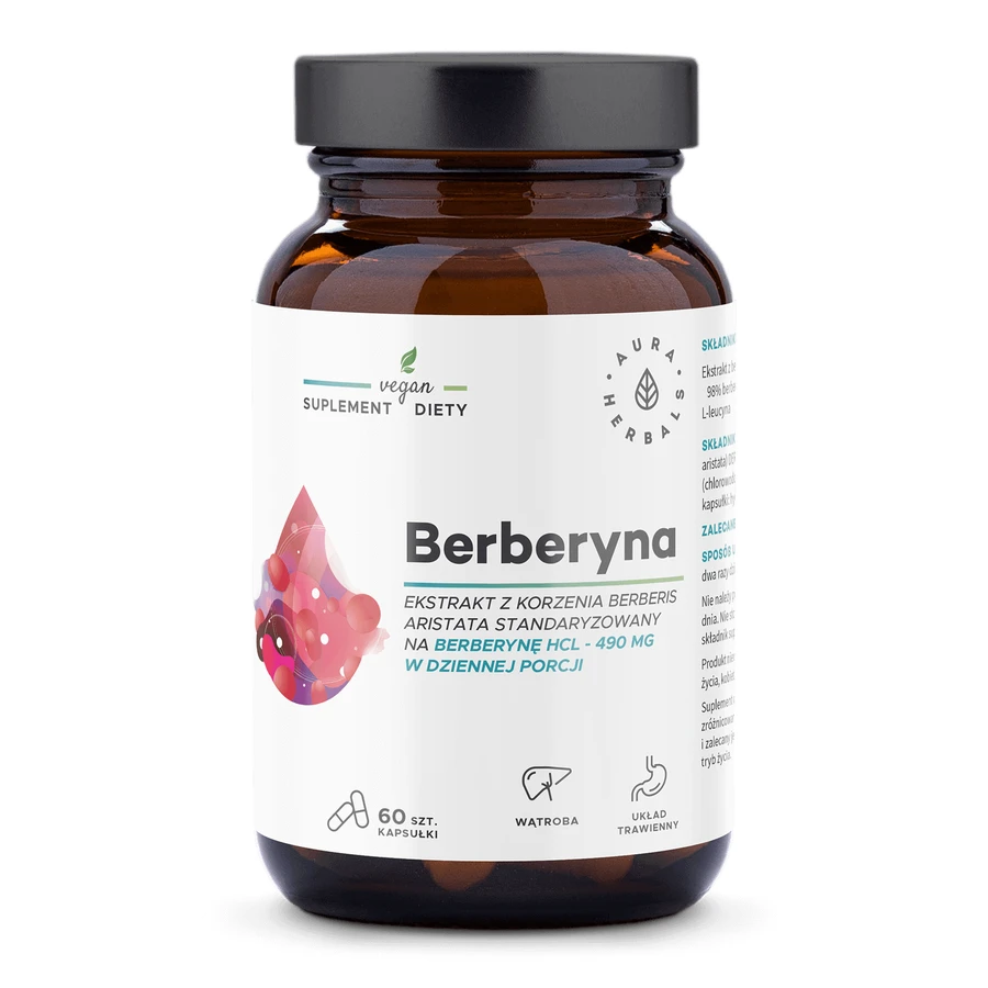 Aura Herbals Берберин 490 мг, 60 капсул: ціни та характеристики