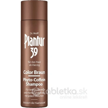 Plantur 39 Color Brown Phyto-Caffeinated Shampoo 1×250 мл, шампунь з кофеїном: ціни та характеристики