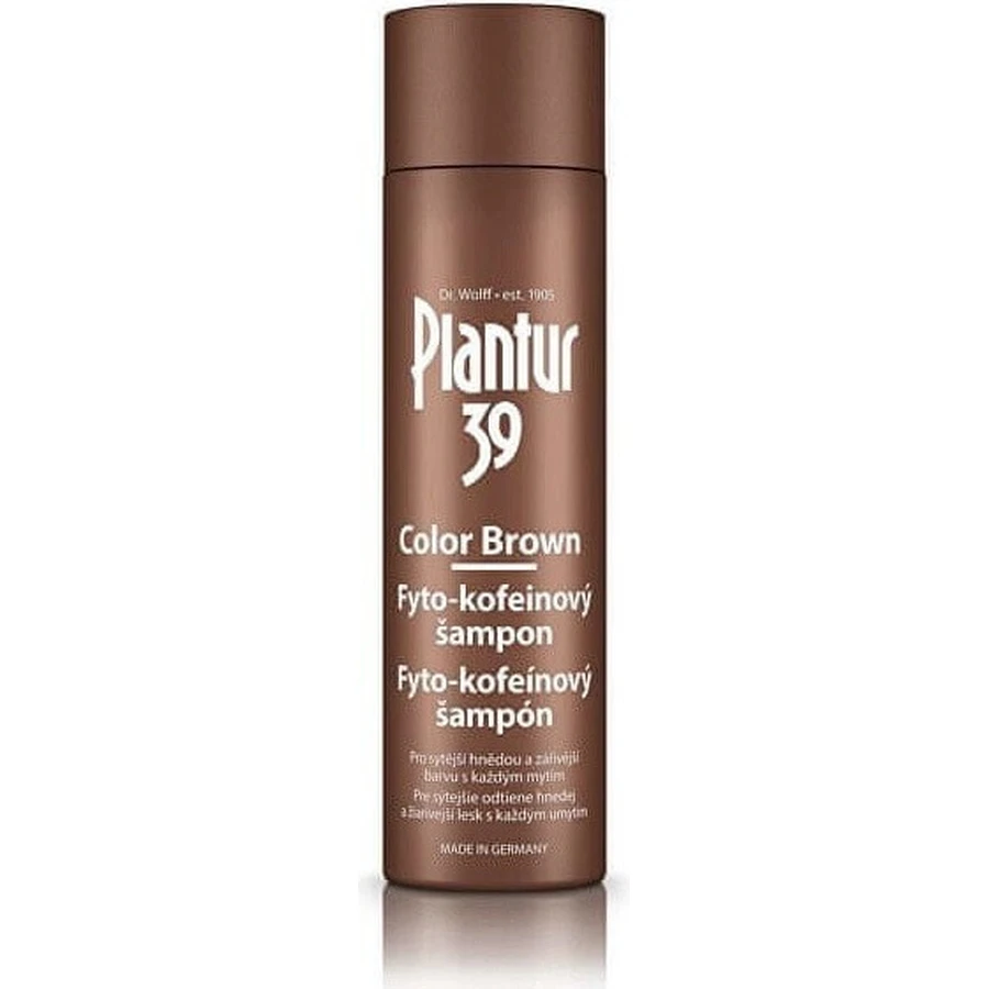 Plantur 39 Color Brown Phyto-Caffeinated Shampoo 1×250 мл, шампунь з кофеїном: ціни та характеристики