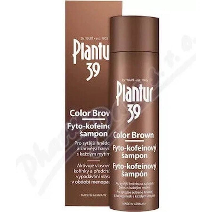 Plantur 39 Color Brown Phyto-Caffeinated Shampoo 1×250 мл, шампунь з кофеїном: ціни та характеристики