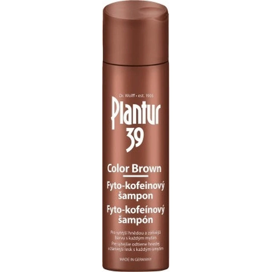 Plantur 39 Color Brown Phyto-Caffeinated Shampoo 1×250 мл, шампунь з кофеїном: ціни та характеристики