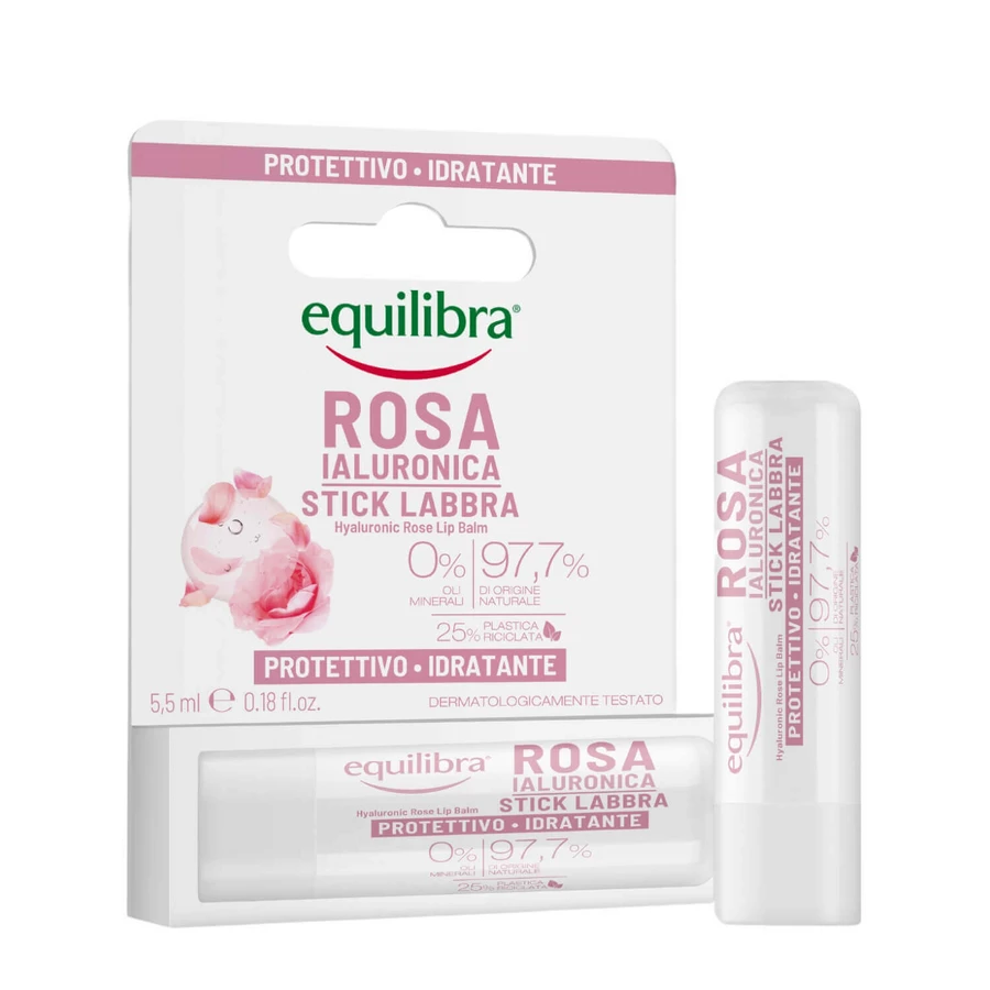 Бальзам для губ Equilibra Rose с гиалуроновой кислотой, 5,5 мл: цены и характеристики
