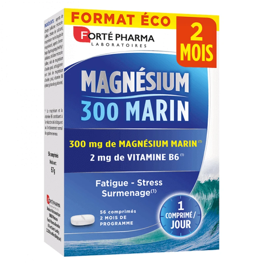 Морський магній 300, 56 таблеток, Forte Pharma: ціни та характеристики