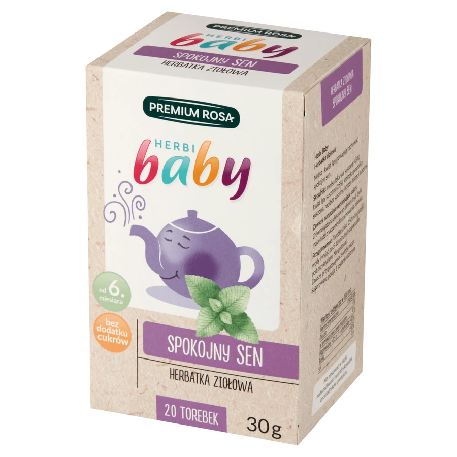 Premium Rosa Herbi Baby Calm Sleep, чай для детей и младенцев с 6 месяцев, 20 саше: цены и характеристики