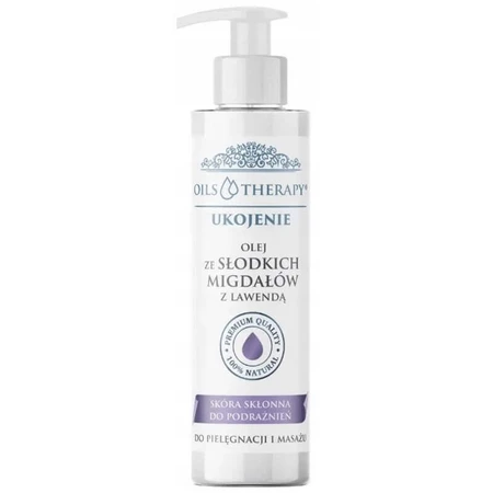 Optima Natura Oils Therapy Soothing, миндальное масло с лавандой для ухода и массажа, 400 мл: цены и характеристики