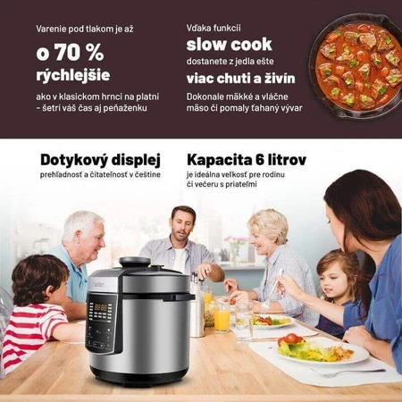 Багатофункціональна скороварка Lauben Multi Cooker 18SB Czech Edition: ціни та характеристики