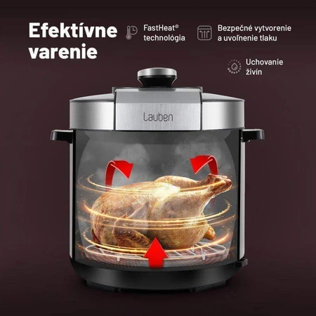 Багатофункціональна скороварка Lauben Multi Cooker 18SB Czech Edition: ціни та характеристики