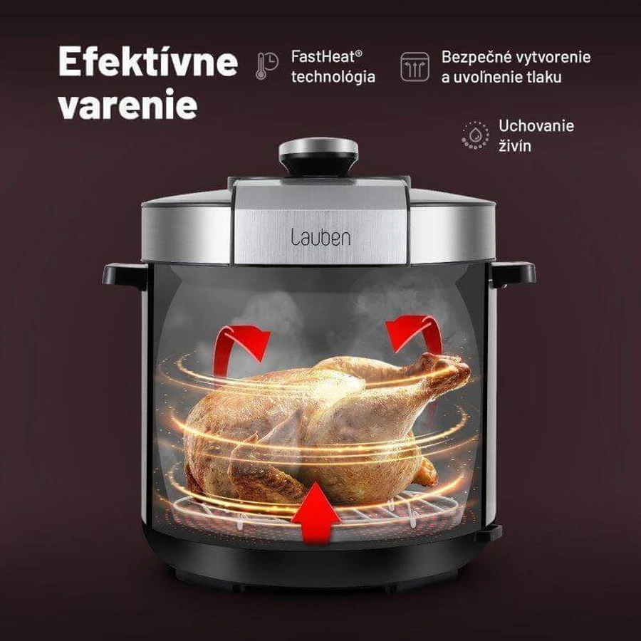 Багатофункціональна скороварка Lauben Multi Cooker 18SB Czech Edition: ціни та характеристики