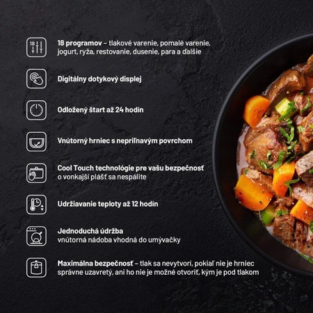 Багатофункціональна скороварка Lauben Multi Cooker 18SB Czech Edition: ціни та характеристики